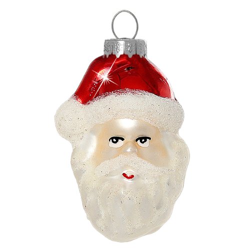 Sikora Christbaumschmuck Glas Ornament/WEIHNACHTSMANN - H:6cm von SIKORA