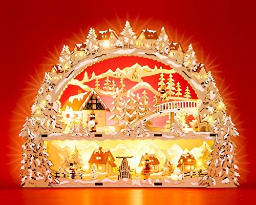 Sikora LB78 beleuchteter LED Holz Schwibbogen WINTERDORF inklusive Trafo Sikora LB78 beleuchteter LED Holz Schwibbogen WINTERDORF inklusive Trafo von SIKORA