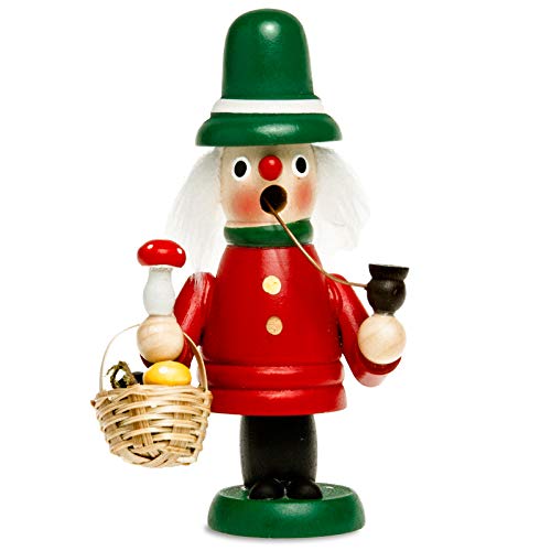 Sikora Mini Räuchermännchen aus Holz Räucherfigur Deko Weihnachtsfigur - RM-G, Farbe/Modell:G4 Pilzesammler rot, Höhe in cm:Höhe ca. 12 cm Sikora Mini Räuchermännchen aus Holz Räucherfigur Deko Weihnachtsfigur - RM-G, Farbe/Modell:G4 Pilzesammler rot, Höhe in cm:Höhe ca. 12 cm von SIKORA