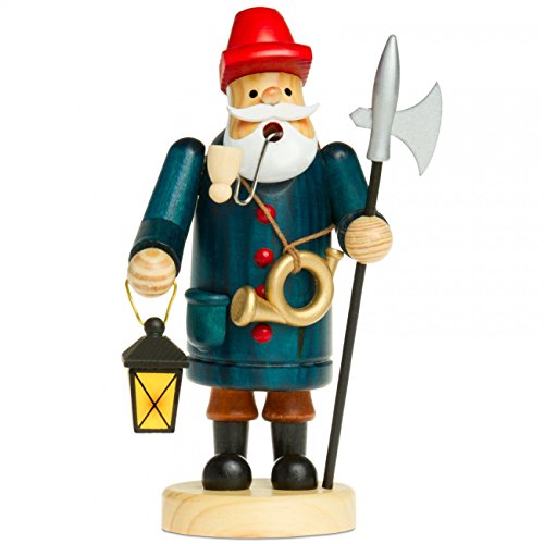 Sikora RM-A Räuchermännchen aus Holz 3 Größen Verschiedene Motive, Farbe/Modell:A02 blau - Nachtwächter, Höhe in cm:Höhe ca. 15 cm von SIKORA