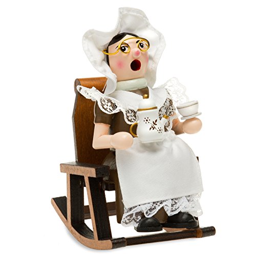 Sikora Räuchermännchen aus Holz Oma oder Opa im Schaukelstuhl Räucherfigur Deko Weihnachtsfigur - RM-F, Farbe/Modell:F01 weiß/braun - Oma auf dem Schaukelstuhl, Höhe in cm:Höhe ca. 16.5 cm Sikora Räuchermännchen aus Holz Oma oder Opa im Schaukelstuhl Räucherfigur Deko Weihnachtsfigur - RM-F, Farbe/Modell:F01 weiß/braun - Oma auf dem Schaukelstuhl, Höhe in cm:Höhe ca. 16.5 cm von SIKORA