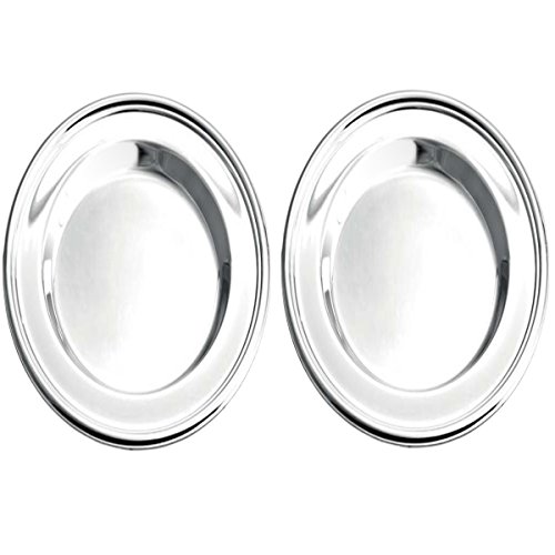 SILBERKANNE 2X Flaschenuntersetzer Flaschenteller D 15,5 cm Premium Silber Plated edel versilbert in Top Verarbeitung von SILBERKANNE