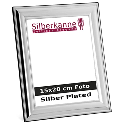 SILBERKANNE Bilderrahmen Heidelberg 15x20 cm Foto Premium Silber Plated edel versilbert in Top Verarbeitung von SILBERKANNE