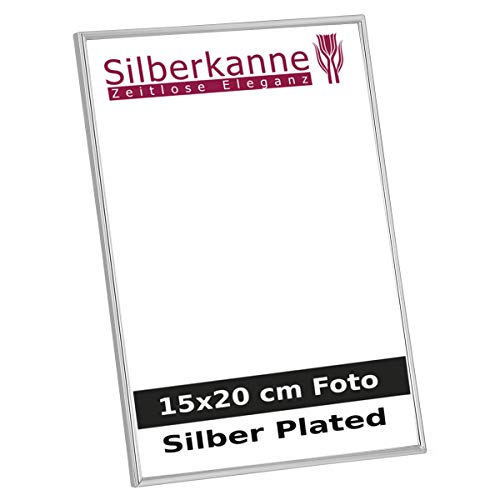 SILBERKANNE Bilderrahmen Teneriffa 15x20 cm Foto Premium Silber Plated edel versilbert in Top Verarbeitung von SILBERKANNE