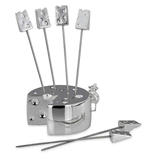 SILBERKANNE Cocktailpicker Maus und Käse Block mit 6 Käsepicker Premium Silber Plated edel versilbert in Top Verarbeitung SILBERKANNE Cocktailpicker Maus und Käse Block mit 6 Käsepicker Premium Silber Plated edel versilbert in Top Verarbeitung von SILBERKANNE