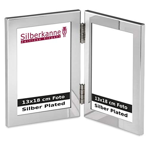 SILBERKANNE Doppel-Bilderrahmen Portraitrahmen 2X 13x18 cm Foto Premium Silber Plated edel versilbert in Top Verarbeitung SILBERKANNE Doppel-Bilderrahmen Portraitrahmen 2X 13x18 cm Foto Premium Silber Plated edel versilbert in Top Verarbeitung von SILBERKANNE