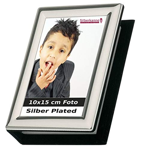 SILBERKANNE Fotoalbum Paris 10x15 cm Fotos Premium Silber Plated edel versilbert in Top Verarbeitung von SILBERKANNE