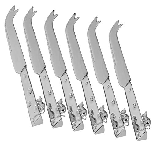SILBERKANNE Käsemesser Maus und Käse 15,5x2x1 cm 6 teilig Silber Plated Premium versilbert mit schicker Geschenkverpackung SILBERKANNE Käsemesser Maus und Käse 15,5x2x1 cm 6 teilig Silber Plated Premium versilbert mit schicker Geschenkverpackung von SILBERKANNE