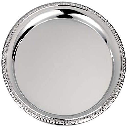 SILBERKANNE Tablett Kordelrand 20 cm Premium Silber Plated edel versilbert in Top Verarbeitung von silberkanne