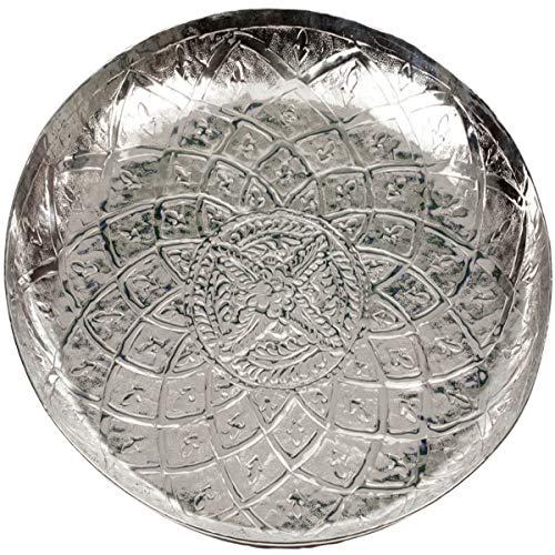 SILBERKANNE Tablett Orientalisch mit marokkanische Muster 55 cm aus hochwertigem Aluminium SILBERKANNE Tablett Orientalisch mit marokkanische Muster 55 cm aus hochwertigem Aluminium von SILBERKANNE