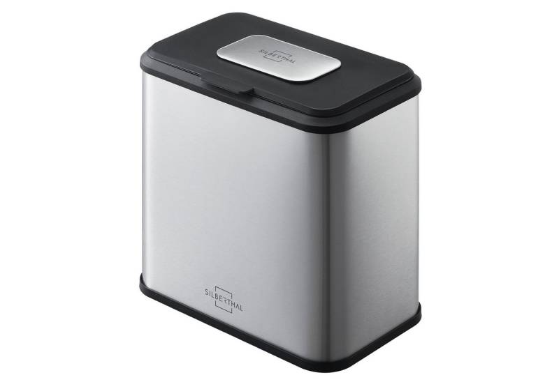 SILBERTHAL Biomülleimer klein Edelstahl 4 Liter für die Küche, zum Einhängen, Stellen oder Ankleben SILBERTHAL Biomülleimer klein Edelstahl 4 Liter für die Küche, zum Einhängen, Stellen oder Ankleben von SILBERTHAL