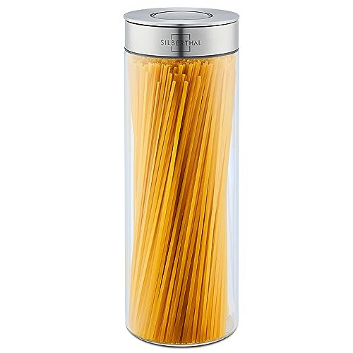 SILBERTHAL Vorratsdosen Glas mit Deckel - Vorratsgläser für luftdichte & auslaufsichere Aufbewahrung in der Küche (1700 ml) von SILBERTHAL