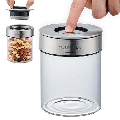 SILBERTHAL Vorratsdosen Glas mit Deckel 700 ml - Vorratsgläser für luftdichte & auslaufsichere Aufbewahrung in der Küche von SILBERTHAL