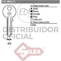 Silca - E3/12007 llave acero IE6 iseo von SILCA