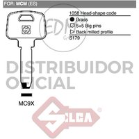 Silca - E3/12107 llave laton MC9X mcm von SILCA