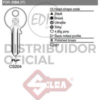 Silca - E3/12110 llave acero CS204 cisa von SILCA
