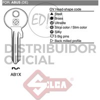 Silca - E3/12144 llave acero AB1X abus von SILCA