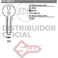 Silca - E3/12160 llave acero IE9 iseo von SILCA