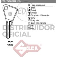 Silca - E3/12240 llave acero VAC2 vachete von SILCA