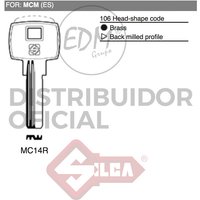 Silca - E3/12252 llave laton MC14R mcm von SILCA