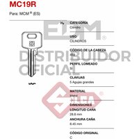 Silca - E3/12735 llave laton MC19R von SILCA