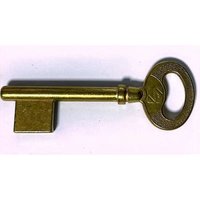 SILCA 6M2 20B Schlüsselrohling aus Messing Typ LAPERCHE Einzelbart mit Kehle von SILCA