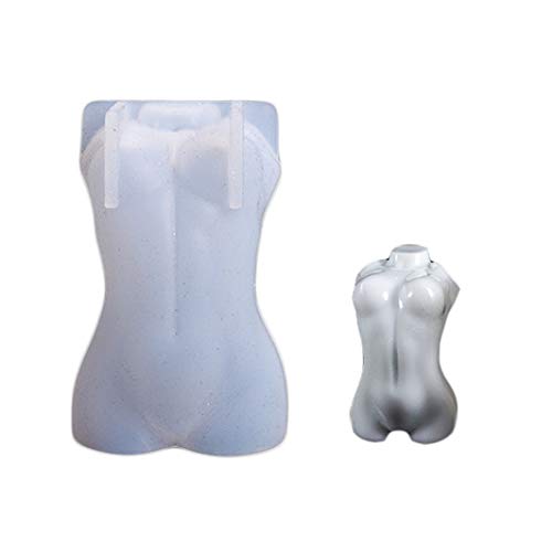 3D-Form für Frauen und Männer, Torso-Kerzen, männliche weibliche menschliche Körperform, Silikonform für Kerzenherstellung, Epoxidharz, Gießen, Statue, Dekoration, Bastelarbeiten von SILICANDO