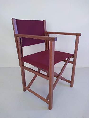 SILLAS MENORCA AUTHENTISCHER MENORQUINISCHER Stuhl - Directors Stuhl - KLAPPBARSTUHL IN Holz für TERRASSE und Garten in Brandy HOLZFARBENTONE und ACRYLSTOFFE in Granat Farbe SILLAS MENORCA AUTHENTISCHER MENORQUINISCHER Stuhl - Directors Stuhl - KLAPPBARSTUHL IN Holz für TERRASSE und Garten in Brandy HOLZFARBENTONE und ACRYLSTOFFE in Granat Farbe von SILLAS MENORCA