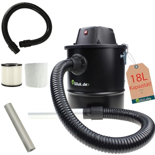 Aschesauger 1200W Kaminsauger 18L DUAL Filter System von SILUK