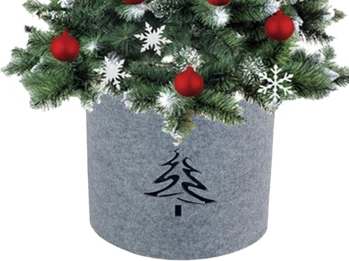 Weihnachtsbaumschutz Topfdeckel Pflanztopfschutz Übertopf Topf Topfschutz Abdeckung Christbaumdecke Christbaumtopf Verkleidung Tannenbaum Weihnachtsdekoration Weihnachten von SILUK
