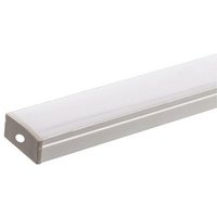 1 m Aluminiumprofil für zweireihigen LED-Streifen - undurchsichtige weiße Abdeckung von SILUMEN