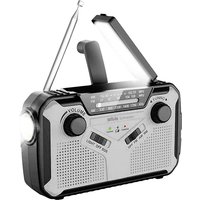 Schneider - Silva sos 112 Outdoorradio ukw, mw Notfallradio Akku-Ladefunktion, Handkurbel, Solarpanel von Schneider