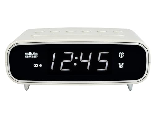 SILVA Schneider UR 1024 Uhrenradio mit Weckfunktion, 2 Weckzeiten, Weckwiederholung, Einschlaftimer, LED Anzeige, dimmbar von SILVA Schneider