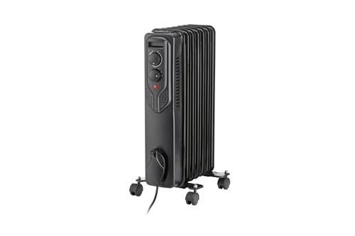 Ölradiator Heizkörper mit Laufrollen 3 Heizstufen bis 1500 W (Schwarz) von SILVER CREST