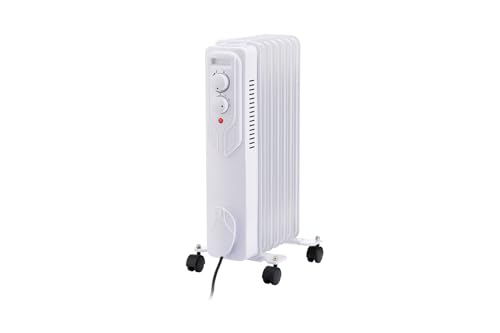 Ölradiator Heizkörper mit Laufrollen 3 Heizstufen bis 1500 W (Weiß) von SILVER CREST