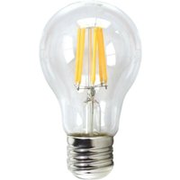 Silver Electronics - LED-Glühbirne silver elektronischer Glühfaden Standard transprente 6w=80w - e27 - 3000k warmes Licht - a++ von SILVER ELECTRONICS