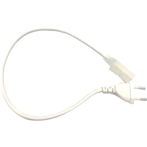 SILVER ELECTRONICS - Stromkabel für einfarbigen LED-Streifen 230V 12mm mit Stecker IP44 + Endkappe, schmaler Stecker von SILVER ELECTRONICS