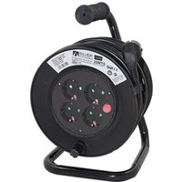 Silber Elektronik - Mehrfachsteckdosen-Kabeltrommeln de 4 Steckdosen. Kabel---- 50m. IP20 Leistung: 3.000W Silber Elektronik - Mehrfachsteckdosen-Kabeltrommeln de 4 Steckdosen. Kabel---- 50m. IP20 Leistung: 3.000W von SILVER ELECTRONICS