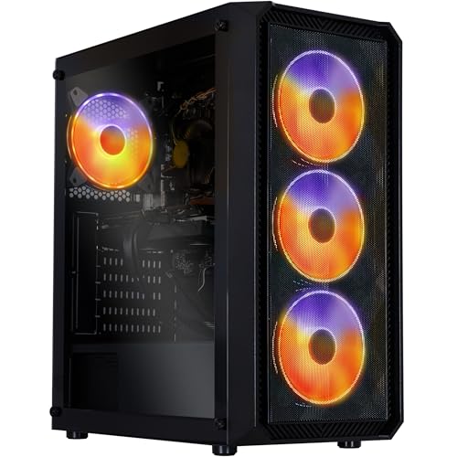 SILVER MONKEY X SMX® Battlestation M1A Gaming-PC Desktop | AMD Ryzen 5 5600 | GeForce RTX 4060 | 32 GB RAM DDR4 3200 MHz | 1TB SSD M.2 | ARGB-LED-Beleuchtung | Windows 11 Home von SILVER MONKEY X
