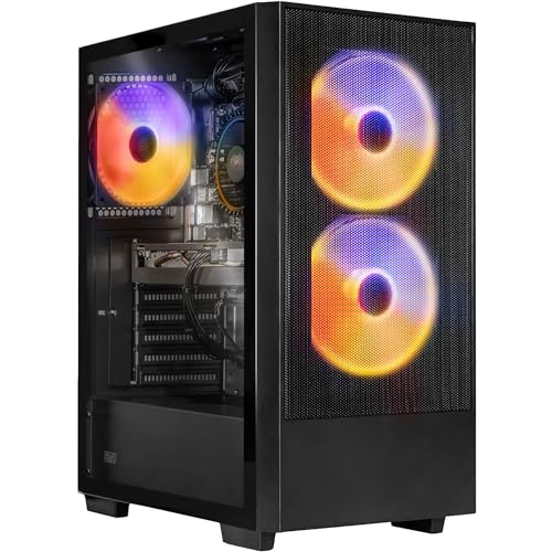 SMX® Battlestation M3A Gaming-PC Desktop | Intel Core i5-12400F | GeForce RTX 4060 Ti | 32 GB RAM DDR4 3200 MHz | 1TB SSD M.2 | ARGB-LED-Beleuchtung | Ohne System von SILVER MONKEY X