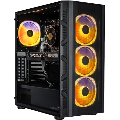 SMX® Battlestation M5A Gaming-PC Desktop | Intel Core i5-12400F | GeForce RTX 4060 Ti | 32 GB RAM DDR4 3200 MHz | 1TB SSD M.2 | ARGB-LED-Beleuchtung | Windows 11 Home von SILVER MONKEY X