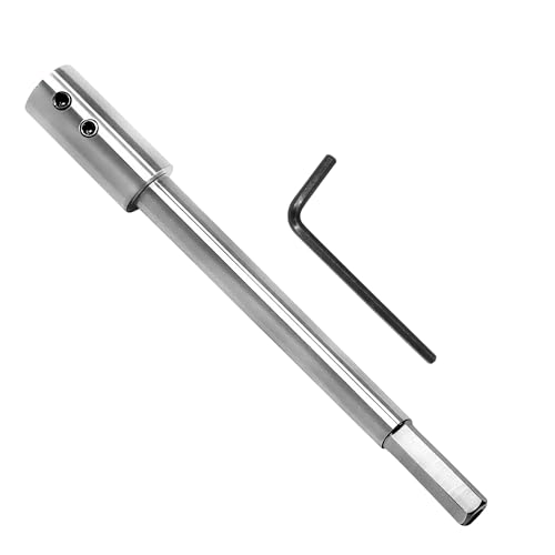 SIMAIYUN Extra lange Forstner-Bit-Verlängerung, 15,2 cm (6 11/16 Zoll), um mehr Bohrtiefe zu Ihren 6,2 cm Sechskantschäften hinzuzufügen, Forstnerbohrer für Drechsler, Möbel von SIMAIYUN