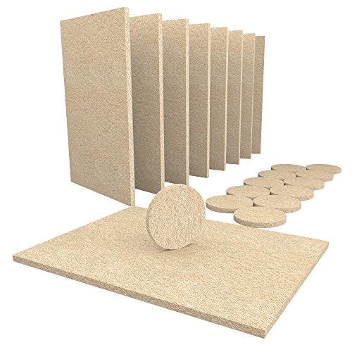 SIMALA filzgleiter, Filzgleiter selbstklebend & Anschlagdämpfer. Möbelgleiter mit starker Klebkraft, 5mm Dicker Filz selbstklebend für erhöhte Haltbarkeit (20 Pack) von SIMALA