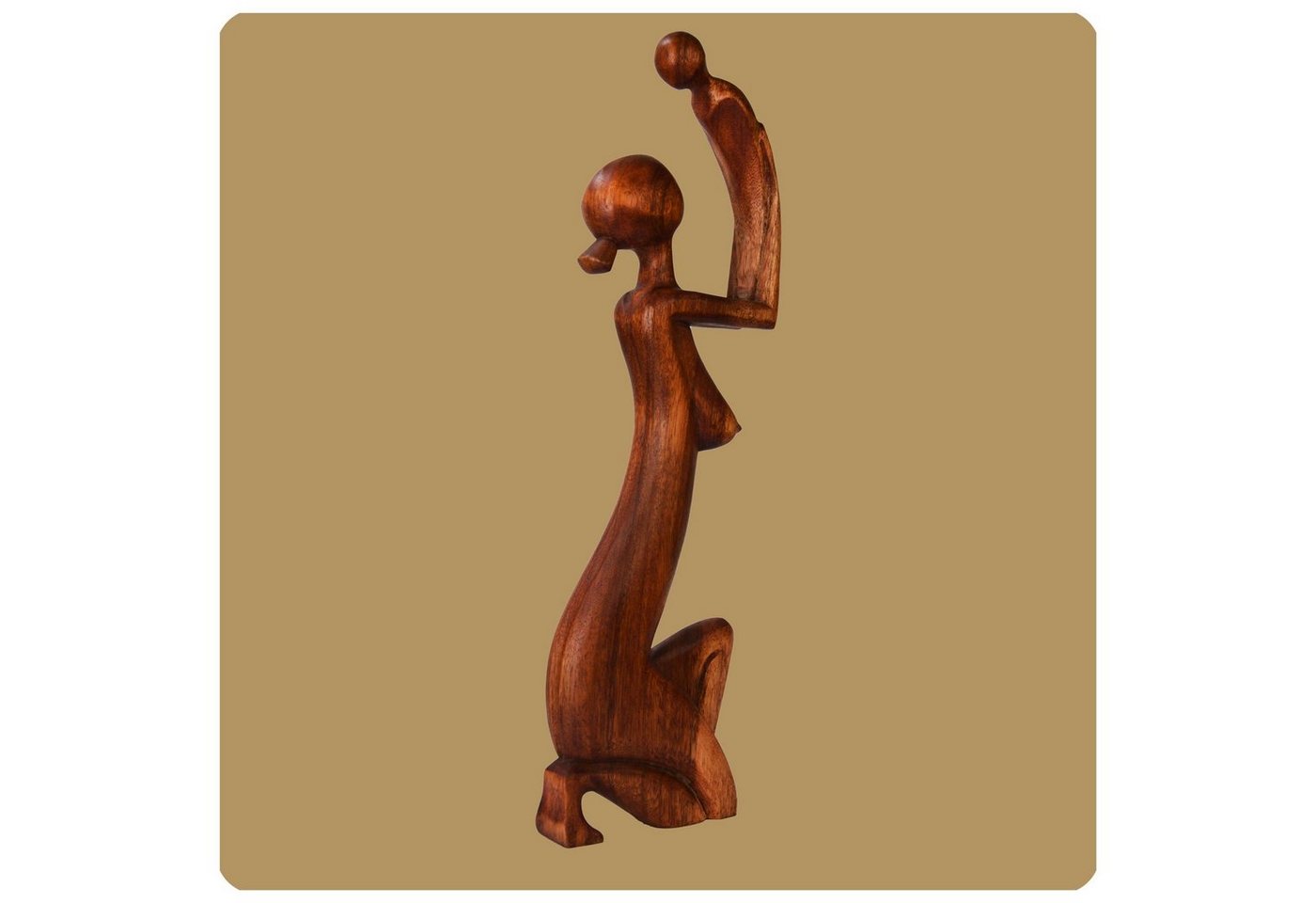 SIMANDRA Dekofigur Zärtlichkeit, XXL 60 cm abstrakte handgefertigte Holzfigur Deko von SIMANDRA