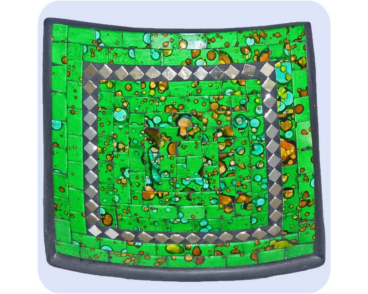 SIMANDRA Dekoschale Mosaik Schale Quadrat mit Spiegel ca. 25 cm (1 Stück) von SIMANDRA