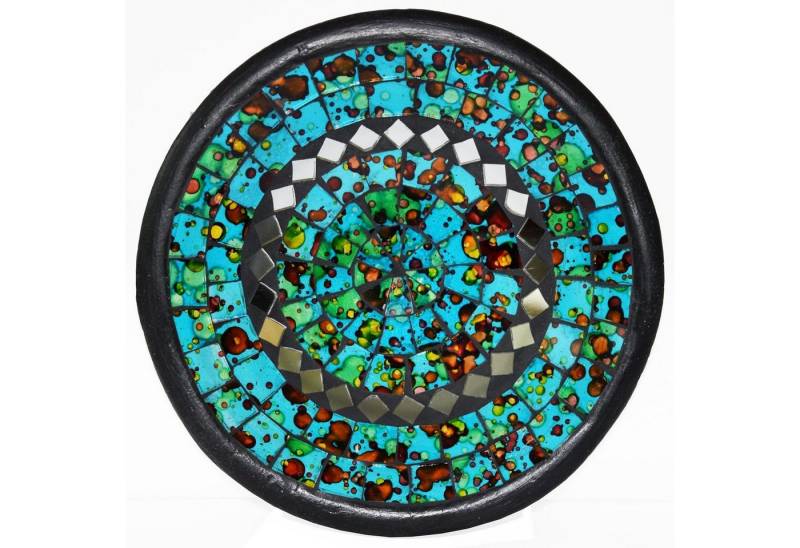 SIMANDRA Dekoschale Mosaikschale Tonschale rund Spiegel L von SIMANDRA