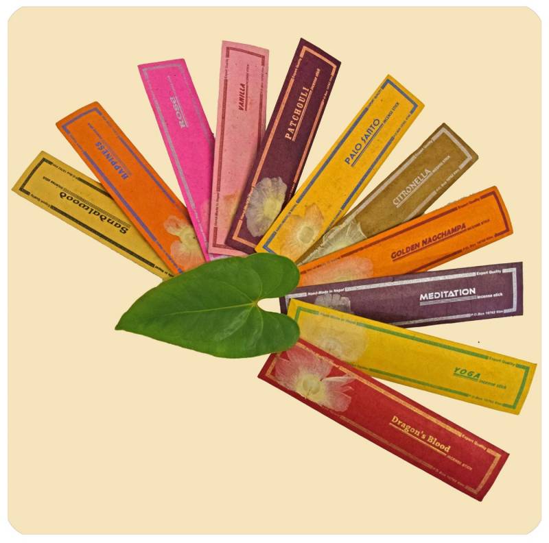 SIMANDRA Räucherstäbchen Nepalesische Premium Duftstäbchen handgerollt 100% Natürlich von SIMANDRA