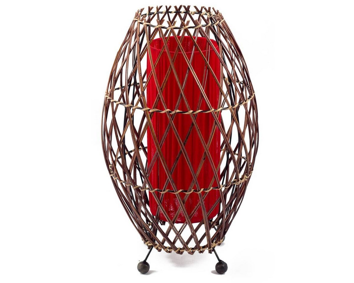 SIMANDRA Stehlampe Simandra Dekolicht, Ambilight, ohne Leuchtmittel, Tageslichtweiß, Warmweiß, 41 x 25 cm Balilampe aus Rattan & Stoff von SIMANDRA