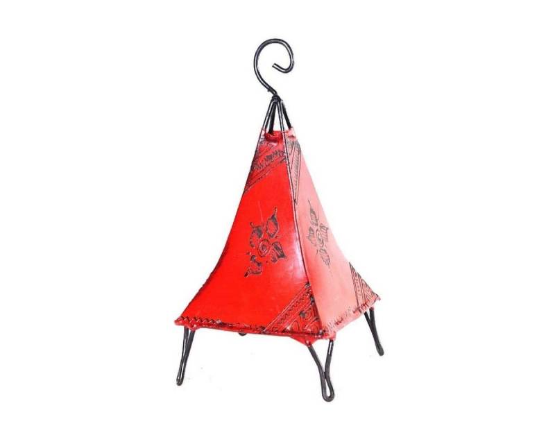 SIMANDRA Stehlampe marokkanische Lederlampe Pyramide Orient 35-38 cm, ohne Leuchtmittel von SIMANDRA