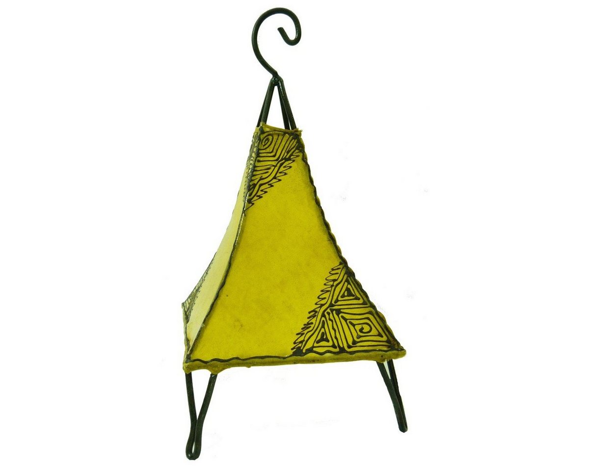 SIMANDRA Stehlampe marokkanische Lederlampe Pyramide Orient 35-38 cm, ohne Leuchtmittel von SIMANDRA